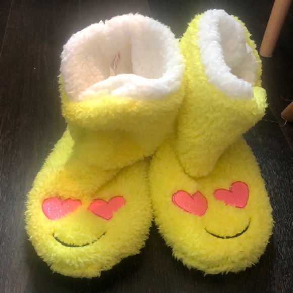 Justice Shoes Emoji Slipper Booties Poshmark
